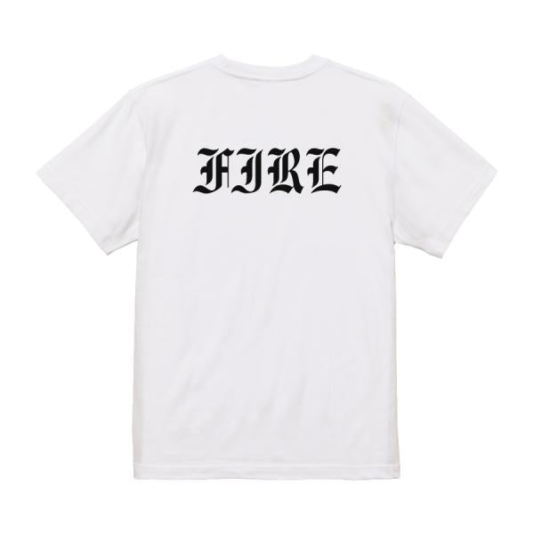 Fire Japanese Graphic T-Shirt – Original FOOL Design - Black