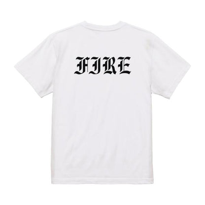 Fire Japanese Graphic T-Shirt – Original FOOL Design - Black